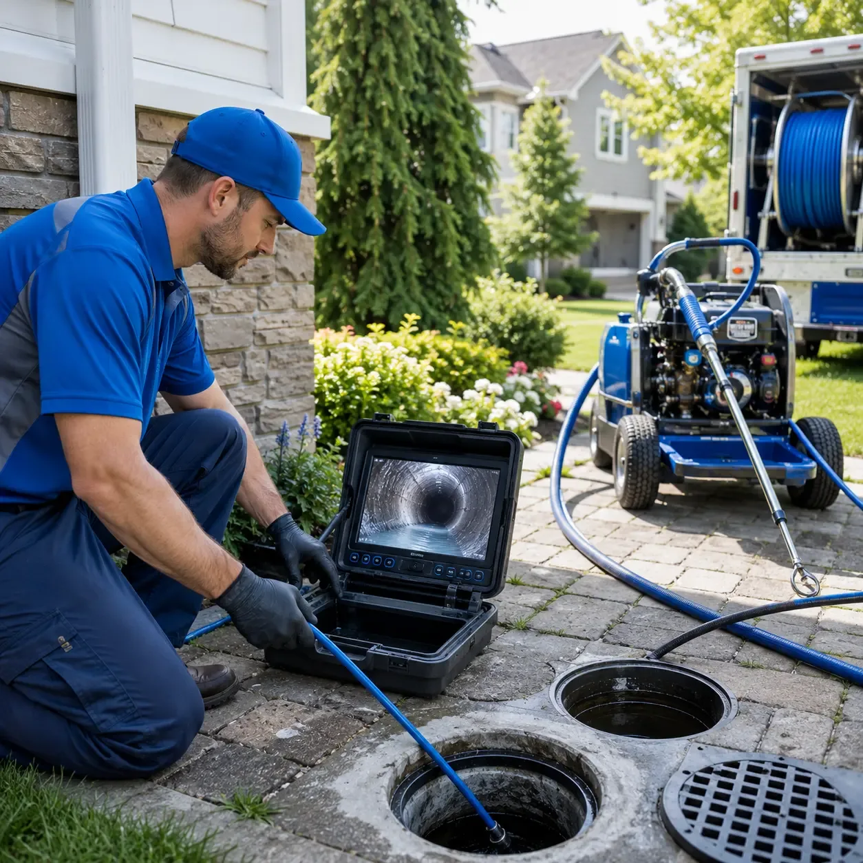 Outdoor drain cleaning professionals serving Bakersfield, VT